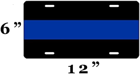 קו כחול דק כחול חי חידוש לוחית רישוי חידוש רכב רכב מתנה לתג יהירות לקצין משטרה