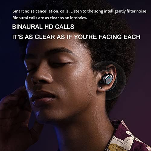 אוזניות אלחוטיות Hifi סטריאו אוזניות Bluetooth רעש מבטלות אוזניות אטומות למים IPX5 עם מארז טעינה