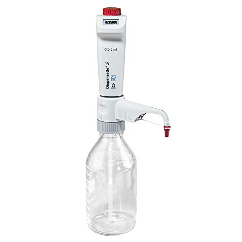 BrandTech Scientific 4600330 Dispensette S Digital Bottletop מתקן עם שסתום סטנדרטי, 0.5 מל-5 מל קיבולת