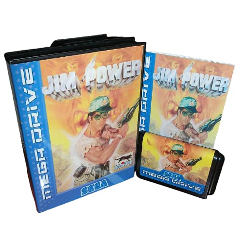 Aditi Jim Power Eu Cover עם קופסה ומדריך לסגה מגדרייב ג'נסיס קונסולת משחקי וידאו 16 סיביות כרטיס MD