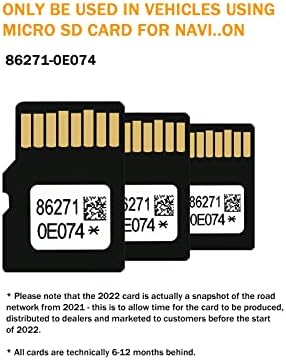הגרסה האחרונה תואם עם טויוטה ניווט כרטיס 2022, 86271-0074 מפת עדכון כרטיס עבור 4 ראנר רב4 טונדרה הנצח פריוס