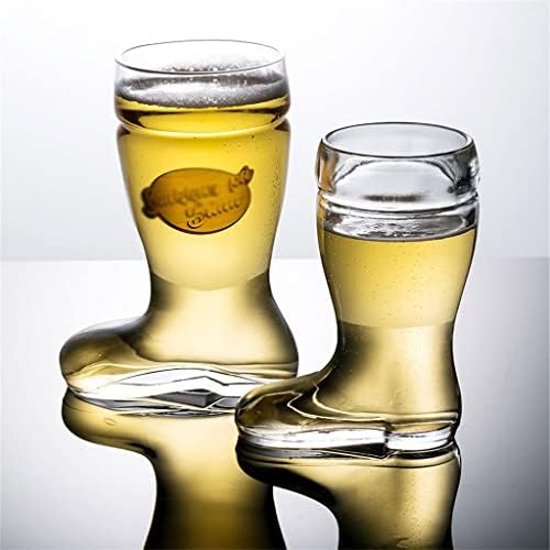 ZLXDP 6 כוסות מגפיים בעלי קיבולת גדולה ספלי בירה מזכוכית מגפי בירה סופר-קיבולת כל-אתה יכול לשתות ספלי בירה