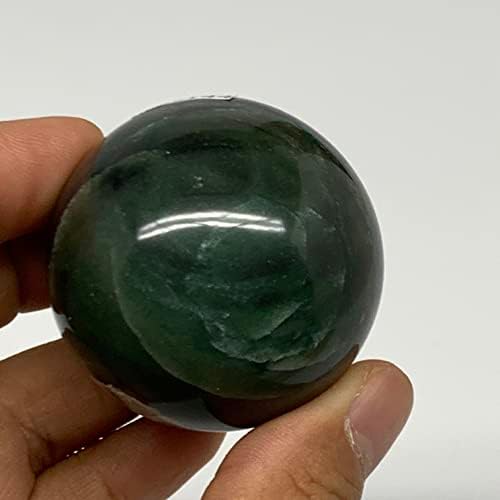 122 גרם, 1.7 , טבעי טבעי של זייד סטון כדור אבן חן מהודו, תפאורה ביתית, אספנות, B27144