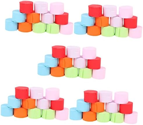 Tofficu 60 לחמניות צבעוניות צבעוניות נייר טבעי עיצוב טבעי אביזרים זרם רקמות רצועות זרם נייר זרם