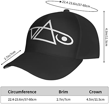 Johnjmax Steve Vai Logo Cap כובע משאיות מתכוונן לגברים ולנשים שחור