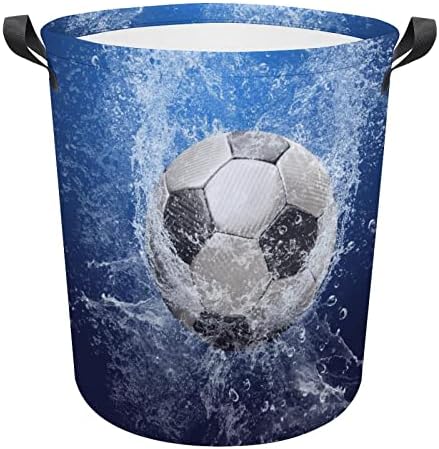 מים טיפות סביב כדורגל כדור מתקפל סל כביסה אחסון כביסת גדול צעצוע ארגונית סל