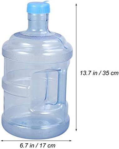 בקבוקי מים זכוכית Besportble 2 יחידות ריק לגלון ליטר בקבוק מחשב דלי מים 5L דלי מים עם כובעי ידית