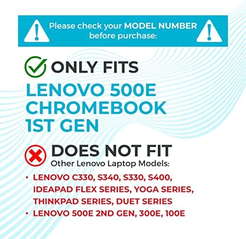 מארז מחשב נייד של Gumdrop Droptech מתאים ל- Lenovo 500e Chromebook המיועד לתלמידי K-12, מורים
