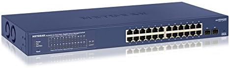 NetGear 24 -Port Gigabit Ethernet Smart Smart Pro Switch Network Switch - Hub עם 24 X POE+ @ 190W, 2 x 1G SFP,