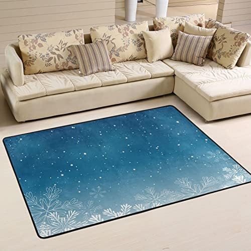 פתיתי שלג של חג המולד כחול שטיחים גדולים של שטיחי שטיחים פליימאט שטיח שטיח שטיח לילדים משחק חדר