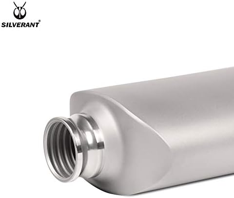 Titanium כסף Ultralight 800ML/27 FL OZ עמיד בפני דליפות קמפינג חיצוני טיולים בקבוק מים ספורט עם שרוול תרמי