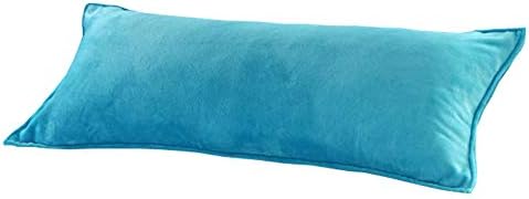 Zhiyuan Clush Fleece גוף כרית כיסוי כרית חיזוק רך 18X47 אינץ ', כחול שמיים