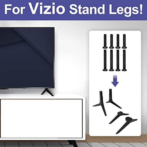 ברגי עמדת טלוויזיה עבור ערכת ברגי רגליים של Vizio TV Stand, עבור Vizio 32 ”50” 55 ”58” רגליים טלוויזיה