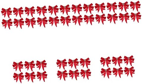 ABOOFAN 42 PCS עניבת פרפר קשת קשתות קשת קשת קשת חג המולד סרט קשת קשת בית עיצוב גרבי גרב דקורציונים PARA
