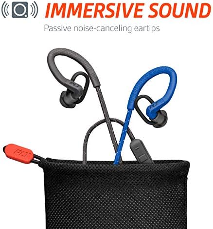 Plantronics Back-Beat Fit 350 אוזניות אלחוטיות, יציבות, אור אולטרה, אטום זיעה באוזניות לאימון אוזניים,