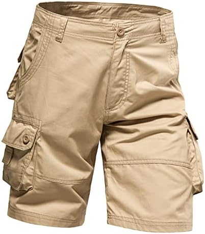 מכנסי גולף קלאסיים מתאימים לגברים מכנסיים כותנה מכנסיים יבש מהיר עם רוכסן כיס כלי עזר עם סגירת כפתורים