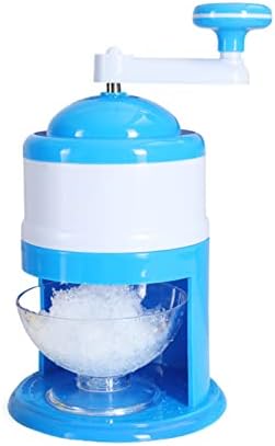 מכונת קרח מגולחת יד ידנית מכונת שייק פירות מיני מכונת קרח בית מגילוח קרח קטן מגרסה שמיים כחולים NG4