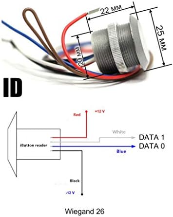 קוראים RFID של MINI WG26 לבקרת גישה RFID RRREADER +5 יחידות ID KEYFOBS