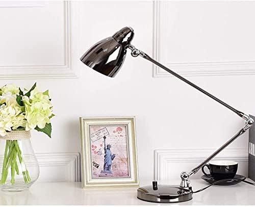 מנורה שולחן ליד המיטה LED E27 מנורה שולחן כסוף מתכת אור אישיות יצירתית פשוטות למדה