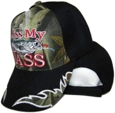 החידושים של פלקיטה כפרי גזען לנשק את הבס שלי דיג שחור & מגבר; הסוואה הסוואה דיג כובע 1 כובע 920 כובע