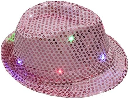 נצנצים אור ריקוד יוניסקס הוביל מפואר מסיבת מהבהב צבעוני עד כובע שמלת בייסבול כובעי לעומת סרט