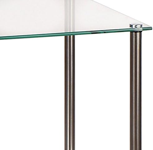 נוחות מושגים עיצובים2 ללכת קלאסי זכוכית גבוה 3 קומות סוף שולחן, זכוכית