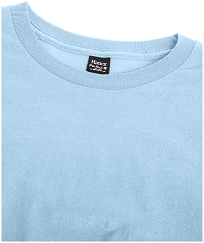 חבילת חולצת טריקו עם שרוול קצר של Hanes's Perfect-T