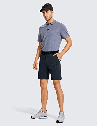 CRZ יוגה למתיחת גולף של CRZ - מכנסיים קצרים - 7 ''/9 '' רזים מתאימים למים ספורטיביים ספורטיביים מכנסיים