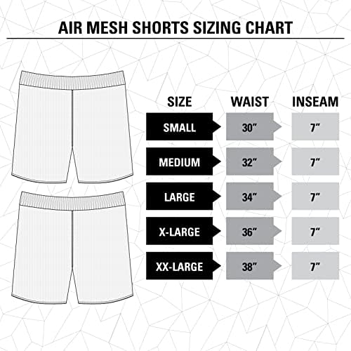 רישיון רשמי של גברים 2 טון אוויר רשת מכנסיים קצרים מרופד עם כיסים