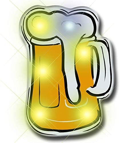 בירה מהבהב גוף אור דש סיכות על ידי בלינקי