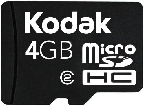 קודאק מיקרו 4 ג 'יגה-בייט כרטיס זיכרון פלאש 2 עם מתאם 4 ג' יגה-בייט