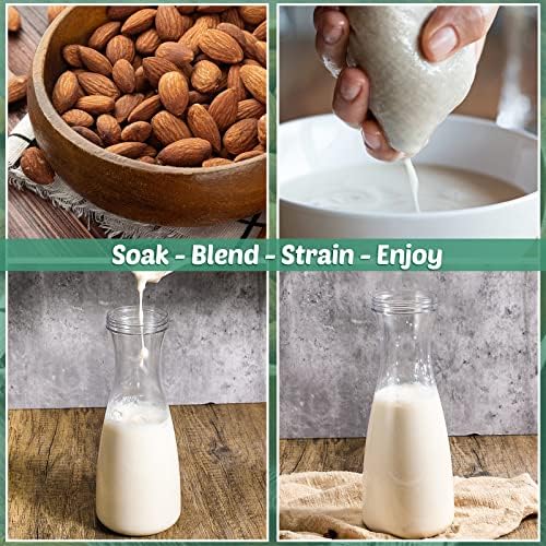 20 חבילה אגוז חלב תיק עבור מאמץ לשימוש חוזר 12 איקס 12 אגוז תיק מזון מסננת בסדר ניילון רשת עבור שקדים חלב יוגורט