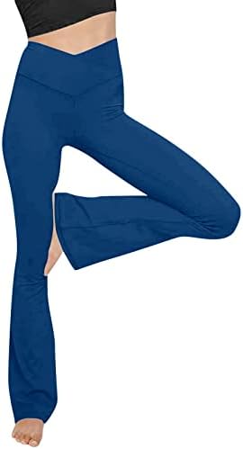 מכנסי יוגה של נשים יוטנליות מכנסי טרנינג מותניים נמתחים מתלקחים מכנסי טרנינג מזדמנים נעימים טרנגי טרקלין