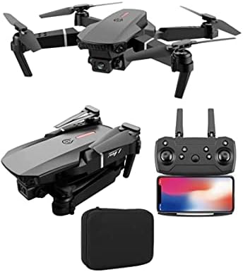 E88 Pro Drone עם מצלמת 4K, WiFi FPV 1080P HD HD RC Quadcopter Altitude Hold, מצב ללא ראש, מיקום חזותי, בקרת