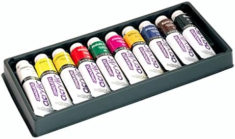 סט צבע אקרילי בוגר דלר -רוני, צבעים שונים של 10 צינורות, 38 מל - ציוד ציור אקרילי לאמנים ולסטודנטים - צבעי