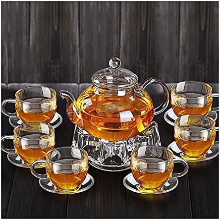 עיבוי זכוכית קונג פו תה סט פילטר כוס עמידה בחום תה פרח תה אריזה 600 מל כוס תה כוס תה