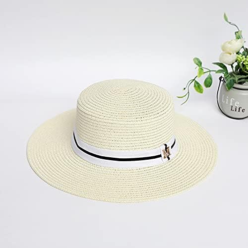 נשים רחב שולי קש כובע קיץ קש שמשיה חוף כובע רחב שוליים חיצוני קרם הגנה שמש כובע נשים של בייסבול