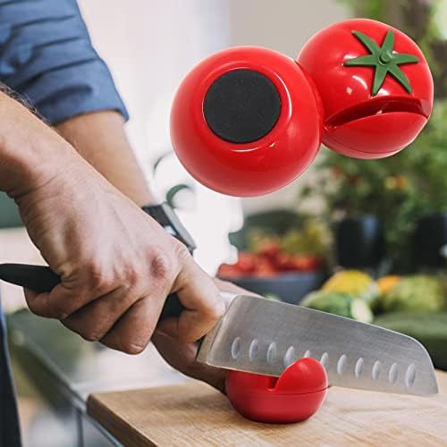 עגבניות סכין מחדדי מטבח סכיני בישול גאדג ' טים עם החלקה בסיס, כיס סכין מחדד, קל סכין מחדד סכין