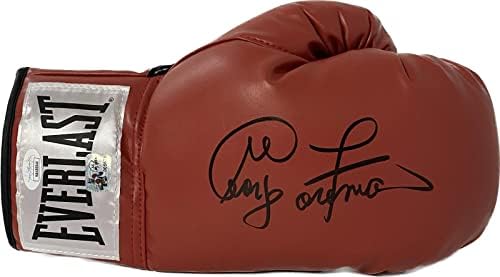 ג ' ורג ' פורמן חתם על כפפת אגרוף אדומה עם חתימה הולוגרמה - ימין-כפפות אגרוף עם חתימה