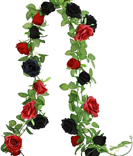 GREENTIME 2 PCS פרחים מלאכותיים זר פרחים 13 רגל גפן ורד מזויף 9 ראשים וור ורלנד לחתונה קשת שולחן