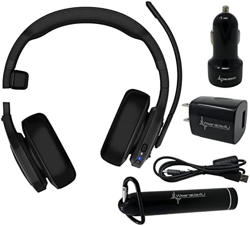 Learable4u Garmin Dezl אוזניות 200, 2 אוזניות הובלות פרימיום 2-in-1, ביטול רעש פעיל, חיי סוללה