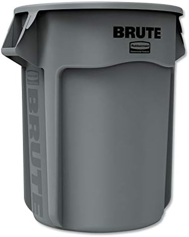 Rubbermaid FG265500GRAY מיכל שירות, 55 גל, אפור