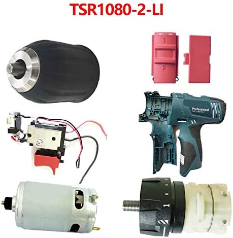 החלפת חלקי חילוף אביזרי קידוח חשמליים מתג מנוע מתג מנוע תיבת הילוכים תיבת כלים נדבקה לצ'אק עבור BO Sch TSR1080-2-Li-