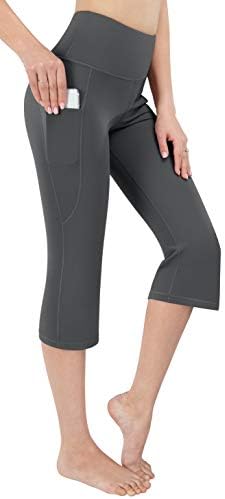 מכנסי יוגה של לייפלסקי מגפיים לנשים עם כיסים, מכנסי התלקחות מזדמנים מותניים גבוהים, חותלות מגף אימון רך