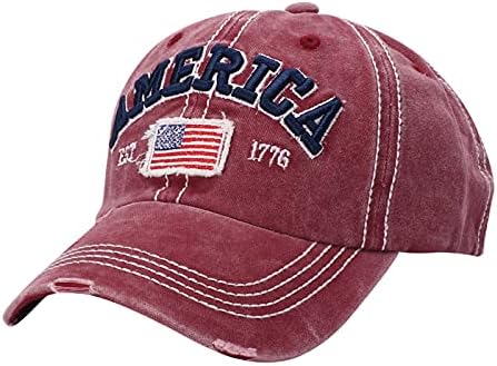 ספורט חורים שחוקים דגל כובעי שמש שטופים וכובעי בייסבול עם כובעי בייסבול של נשים אמריקאיות של נשים חיצוניות של