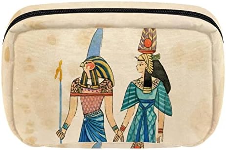 תיק איפור לא -איסי, תיק קוסמטיקה עתיק של מצרים קוסמטיקה ניידים טיול טיולים מארגן מארגן אביזרי מארז מארז לנשים