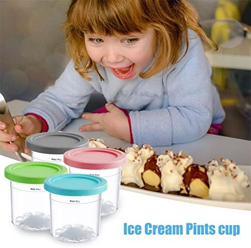 גלידת דונגז'ור כוסות ליטורים לנינג'ה עבור NC299 בבוקר C300S מכולות ליטרים עם מכסי סיליקון החלפת נינג'ה למכלים שמנתים