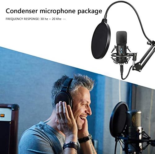 מקצועי השעיה מיקרופון ערכת עבור זרם חי שידור הקלטת קול הקבל מיקרופון סט
