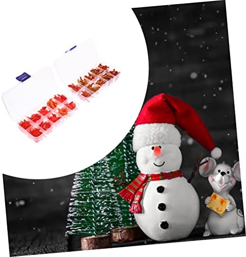 SEWACC 2 ארגזים איש שלג אף עיצוב חג המולד מחזה בובה אביזרי בובות בביטח