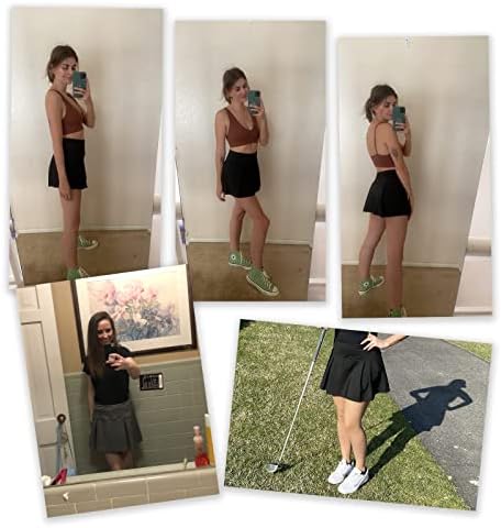 חצאית טניס אתלטית קפלים מיני חצאית ביצועים גולף טניס חצאיות לנשים עם כיסים